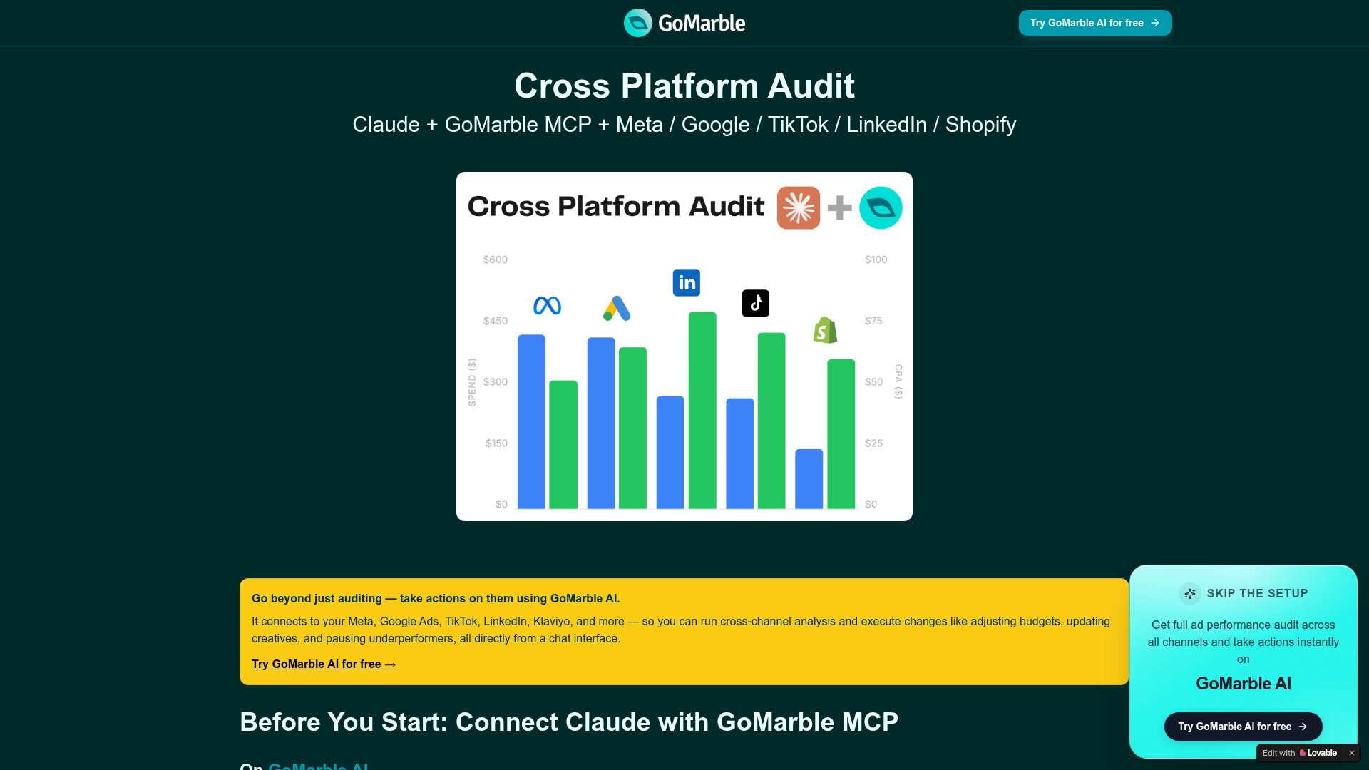 Cross Platform Audit preview