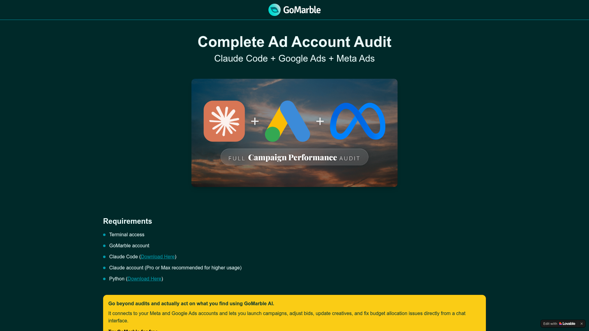 Complete Ad Account Audit preview