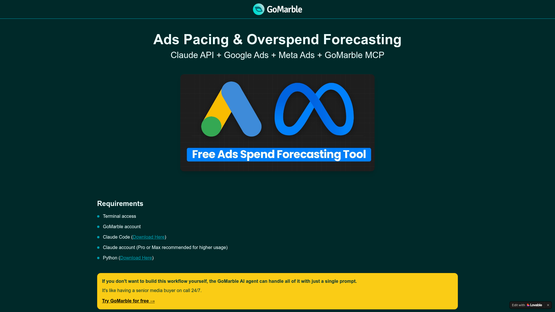Ads Pacing & Overspend Forecasting preview
