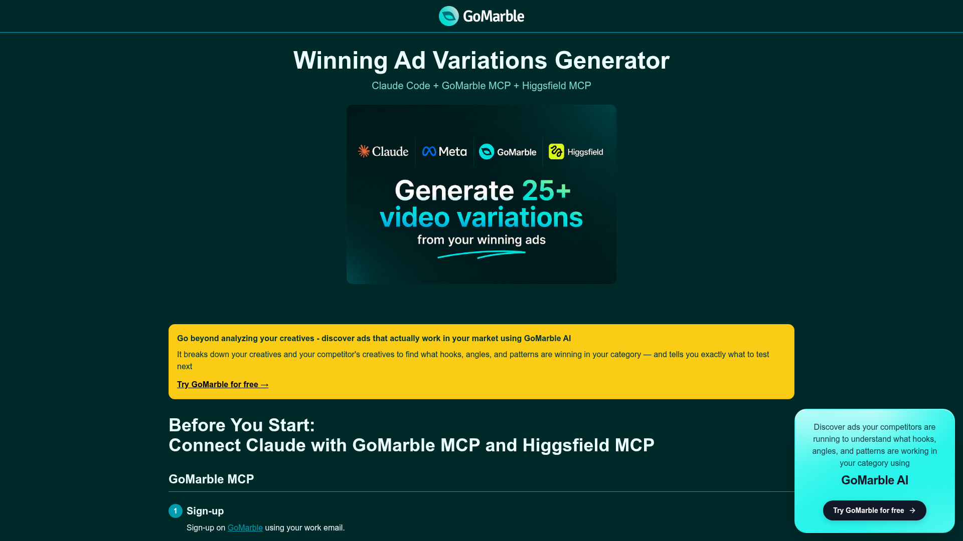 Winning Video Variations Generator preview