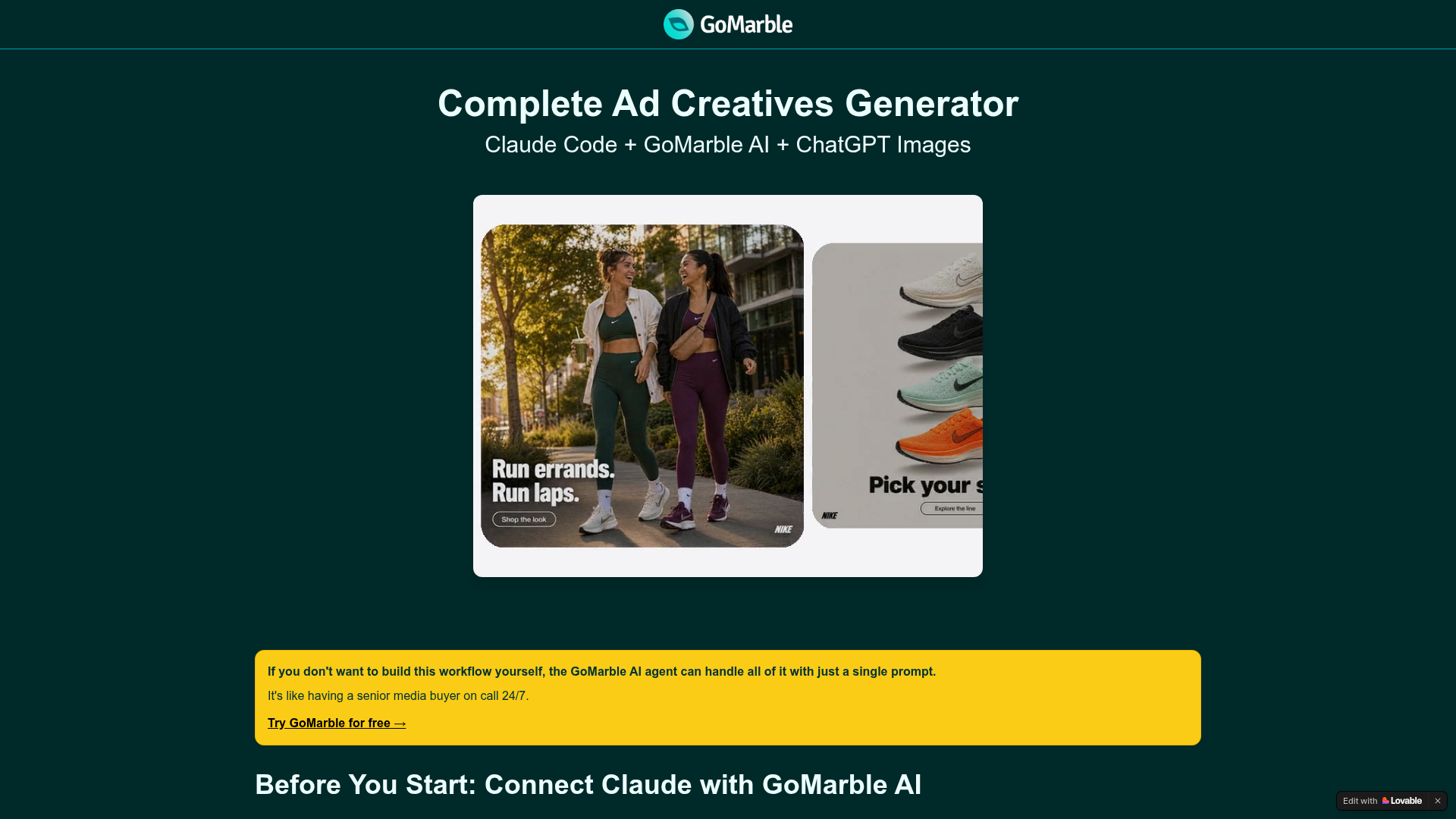 Complete Ad Creatives Generator preview