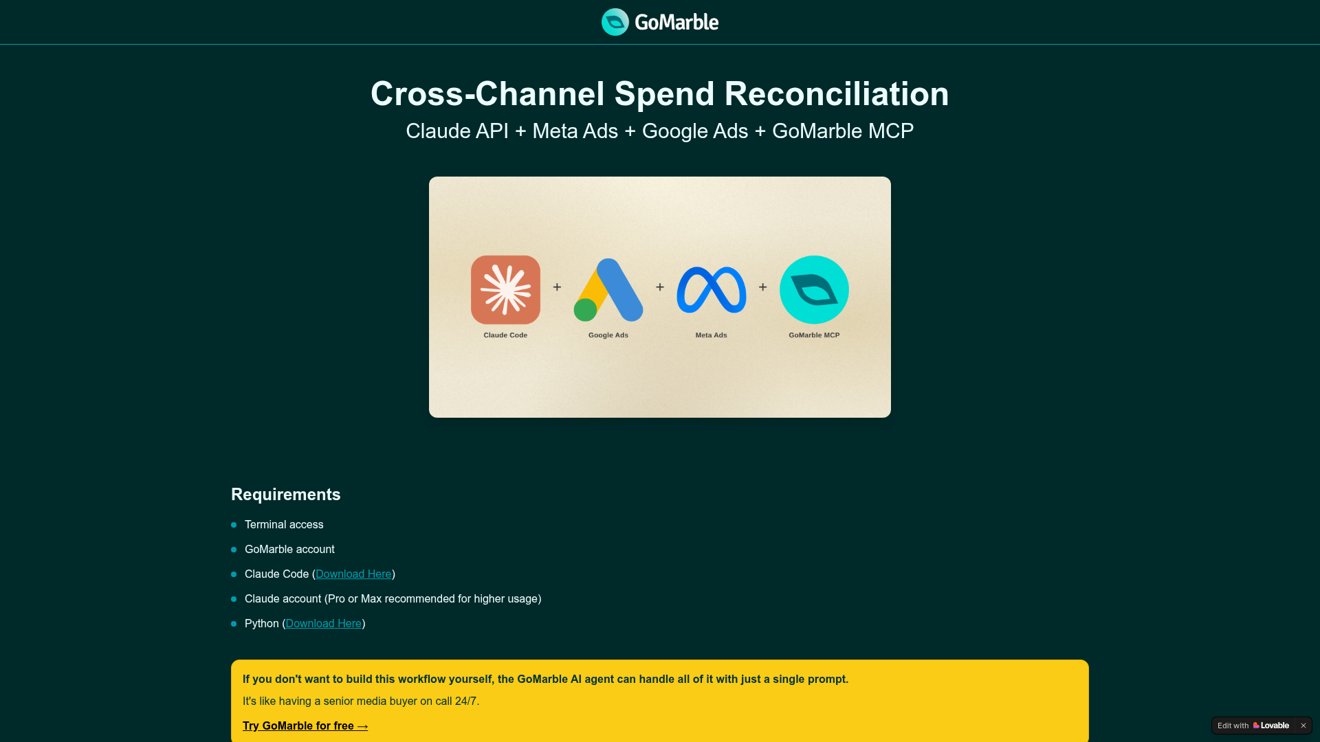 Cross-Channel Spend Reconciliation preview