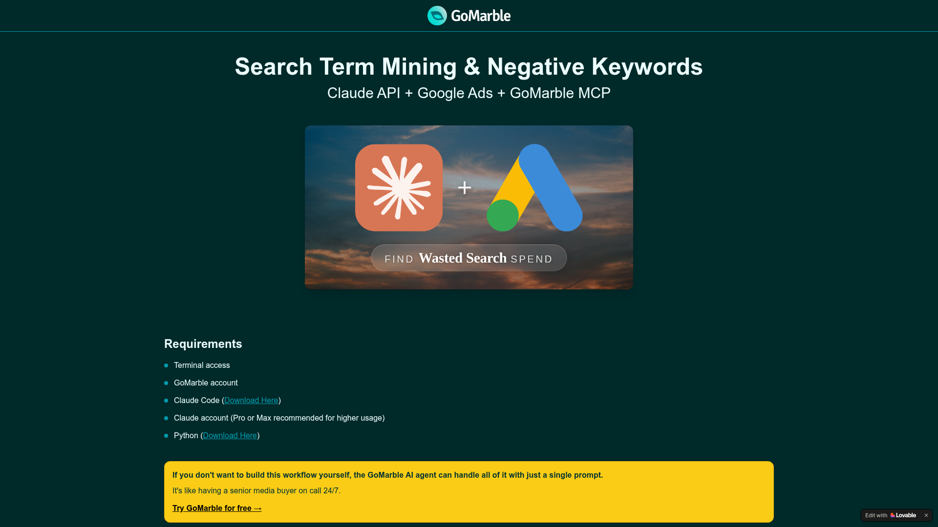 Search Term Mining & Negative Keywords preview
